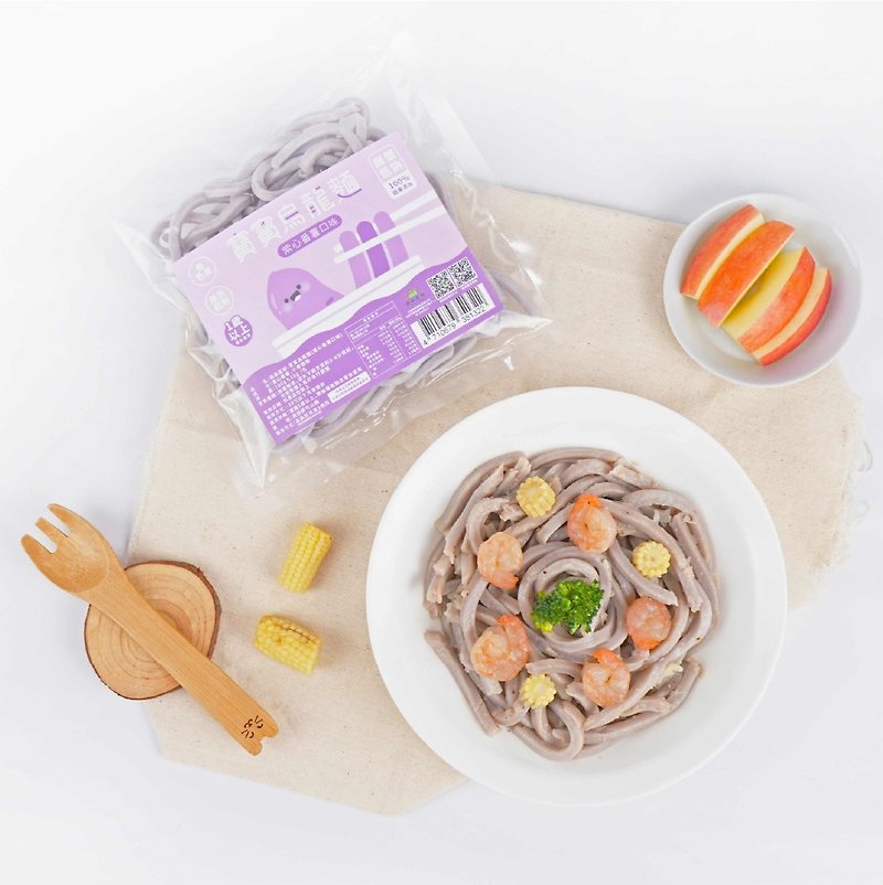 【森森星球】宝宝乌龙面 - 紫心蕃薯口味 100g/包 - 面/面线/米粉 - 新鲜食材 紫色