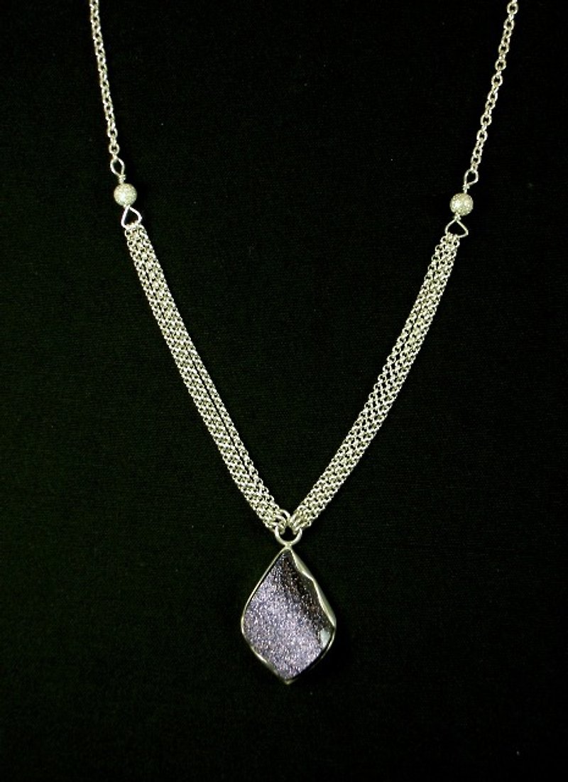 紫金石のネックレス２ - 项链 - 宝石 紫色
