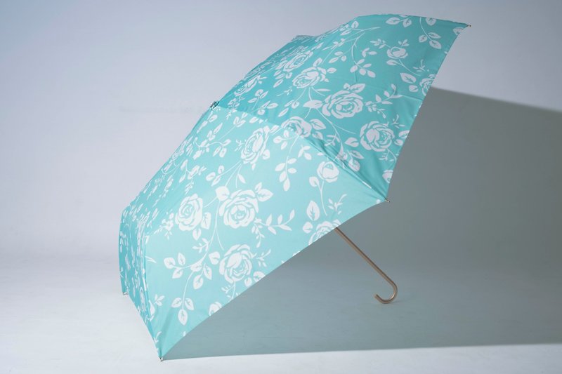 UrbaneUmbrella 轻量日系玫瑰金弯头折伞-素雅绿 - 雨伞/雨衣 - 其他人造纤维 多色