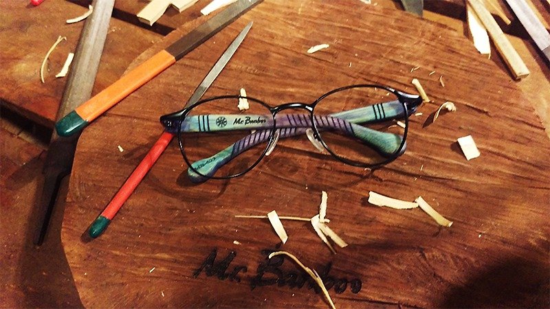 台湾手工眼镜【MB】系列 ­独家专利 手感工艺美学­之行动艺术品 - 眼镜/眼镜框 - 竹 多色