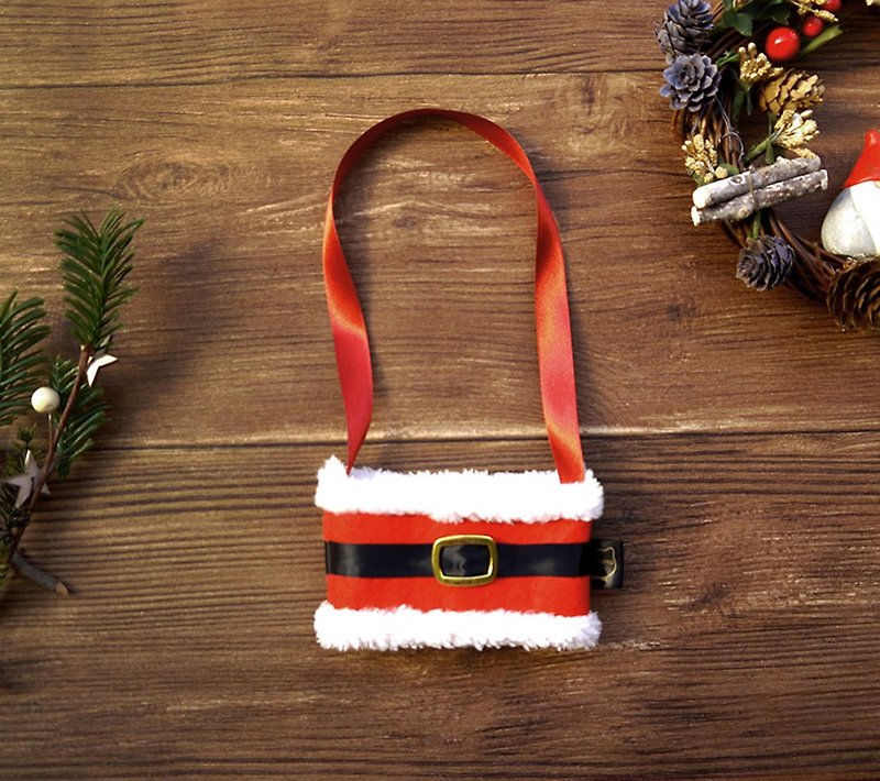 【圣诞节】 环保杯套 饮料提袋 圣诞礼物 交换礼物 - 随行杯提袋/水壶袋 - 聚酯纤维 红色