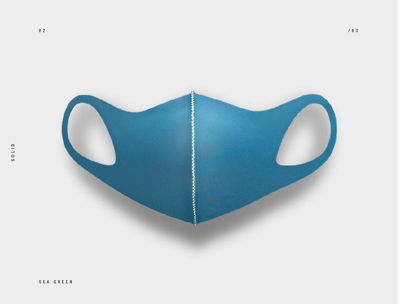 LeMASKA 韩国口罩 时尚口罩 KF80 _ 湖水蓝 (可重复使用) - 口罩 - 其他人造纤维 蓝色