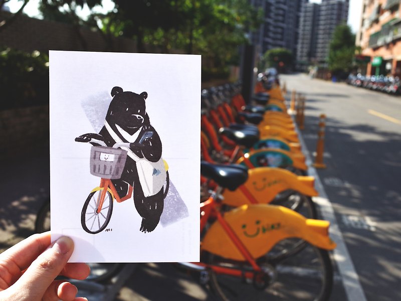 【在台湾生活的】台湾黑熊 明信片