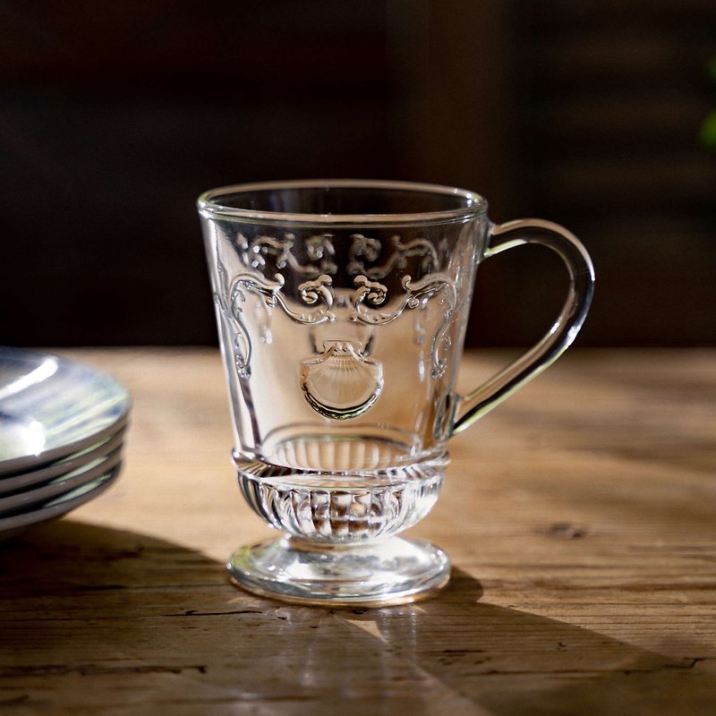 凡尔赛玻璃把手低脚杯 - 茶具/茶杯 - 玻璃 透明