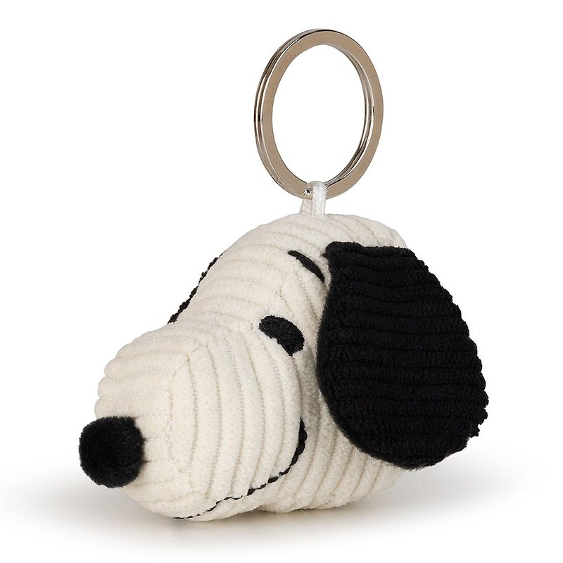 BON TON TOYS Snoopy史努比灯芯绒钥匙圈-奶油 4.5cm - 钥匙链/钥匙包 - 聚酯纤维 多色