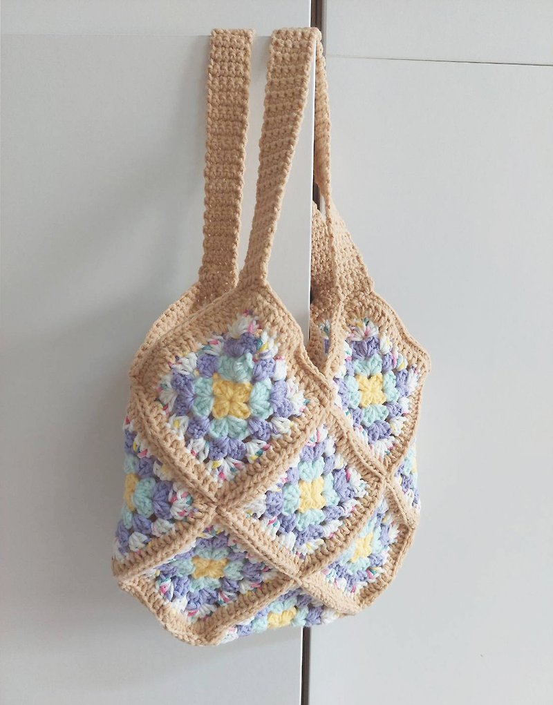 奶奶花砖编织包 - 侧背包/斜挎包 - 其他材质 