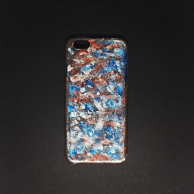 Acrylic 手绘抽象艺术手机壳 | iPhone 6/6s |  Ice Fire - 手机壳/手机套 - 压克力 红色