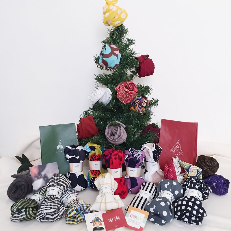 [圣诞限定] 一个人的礼物企划 / 手工发带福袋 - 发饰 - 棉．麻 多色