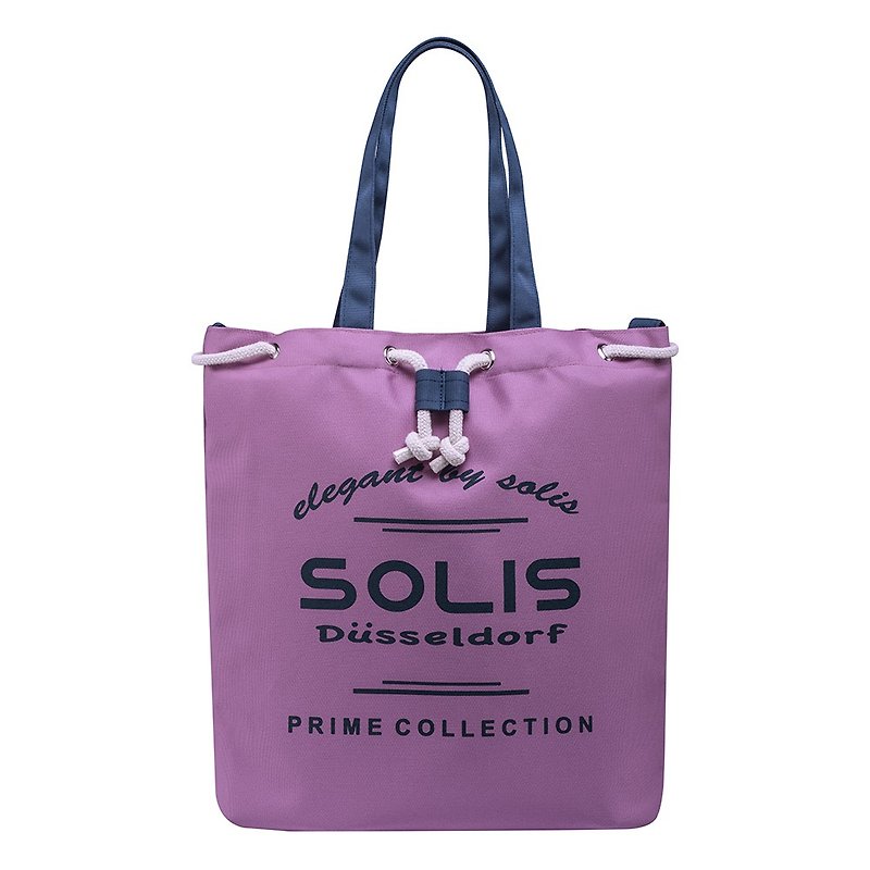 SOLIS调色板系列撞色三用托特包(葡萄紫) - 侧背包/斜挎包 - 聚酯纤维 