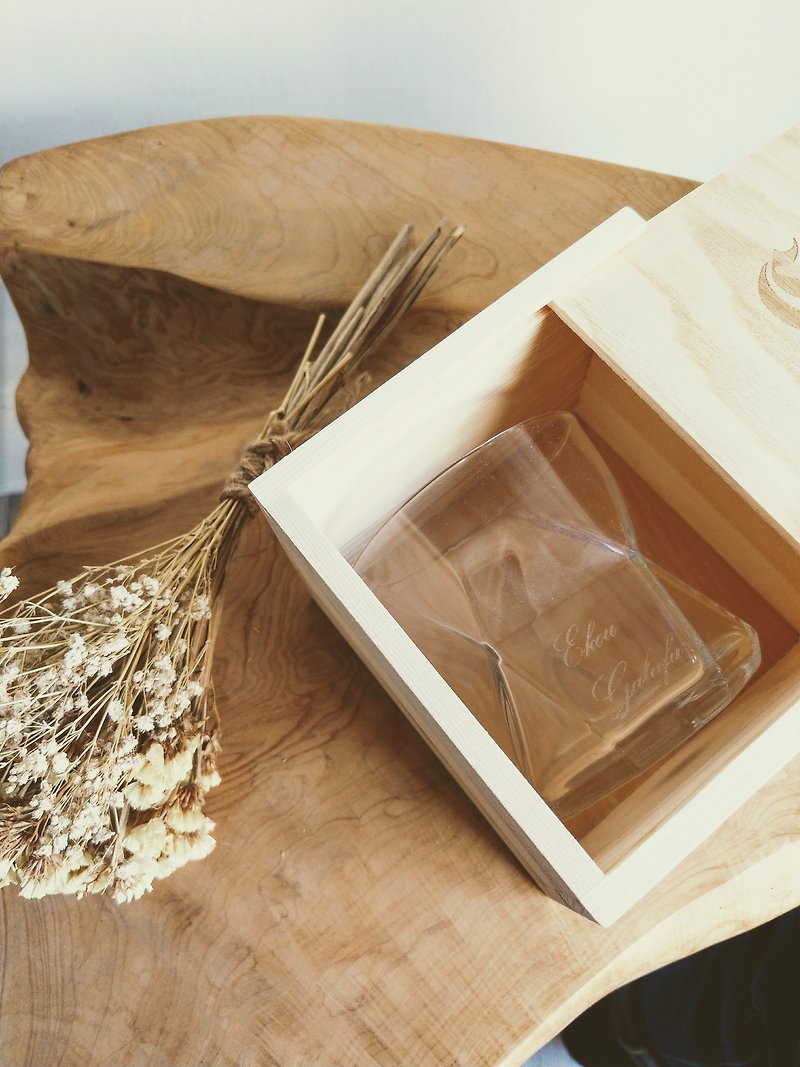 赠限量木盒 意大利 Bormioli Rocco几何杯(透明款)玻璃刻字定制化 - 杯子 - 玻璃 