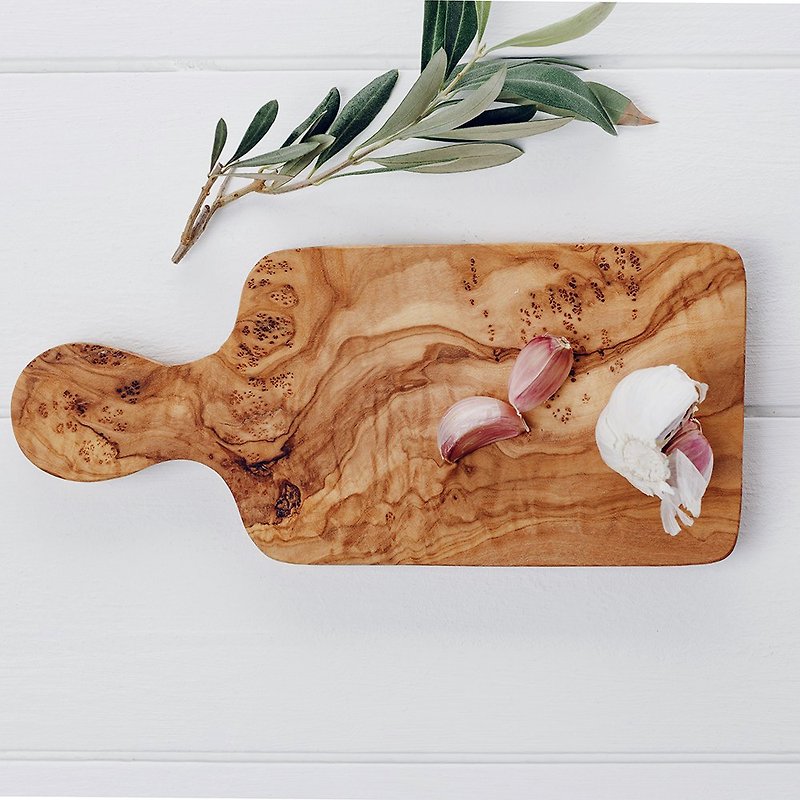 英国Naturally Med橄榄木实木砧板/餐板/展示板(圆孔把手款) - 厨房用具 - 木头 咖啡色