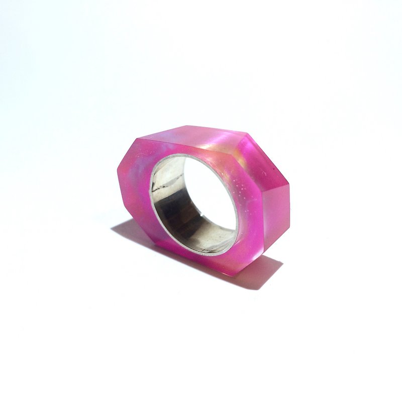 PRISMリング　シルバー・ピンク - 戒指 - 其他金属 粉红色