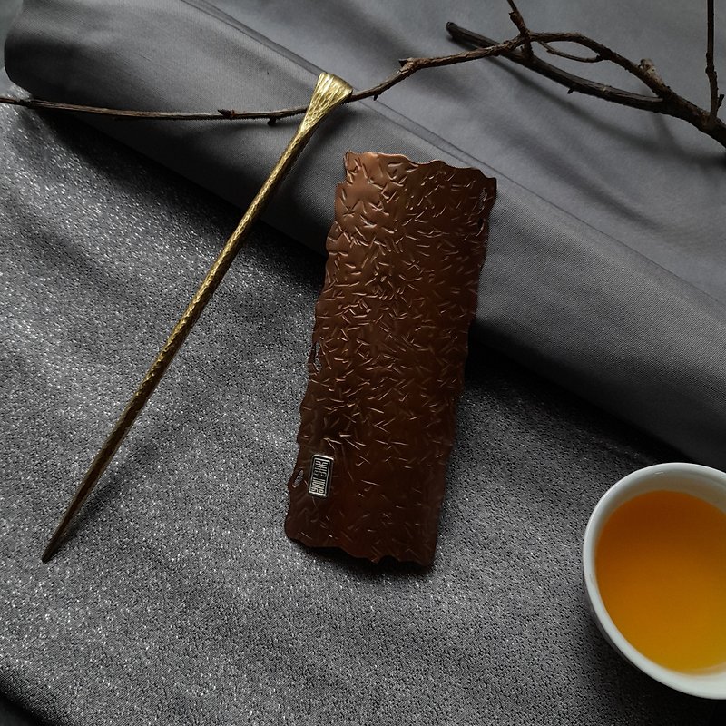 手制红铜茶则【白露-秋絮】 - 茶具/茶杯 - 铜/黄铜 咖啡色