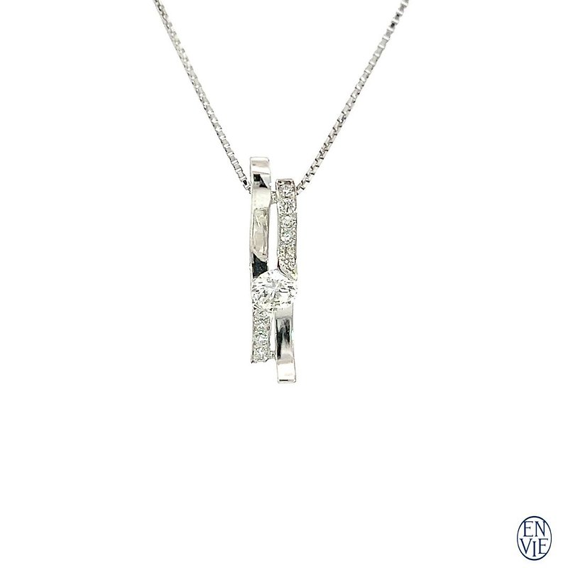18K白金 42分钻石项链 Diamond Necklace - 项链 - 贵金属 