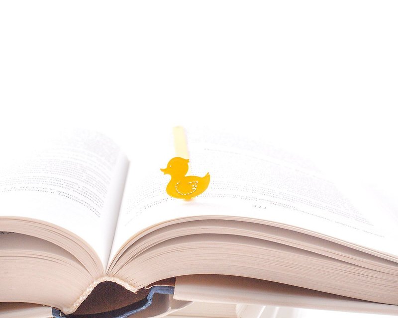 Unique bookmark Yellow Duck // Unique design // Free shipping worldwide// - 书签 - 其他材质 黄色