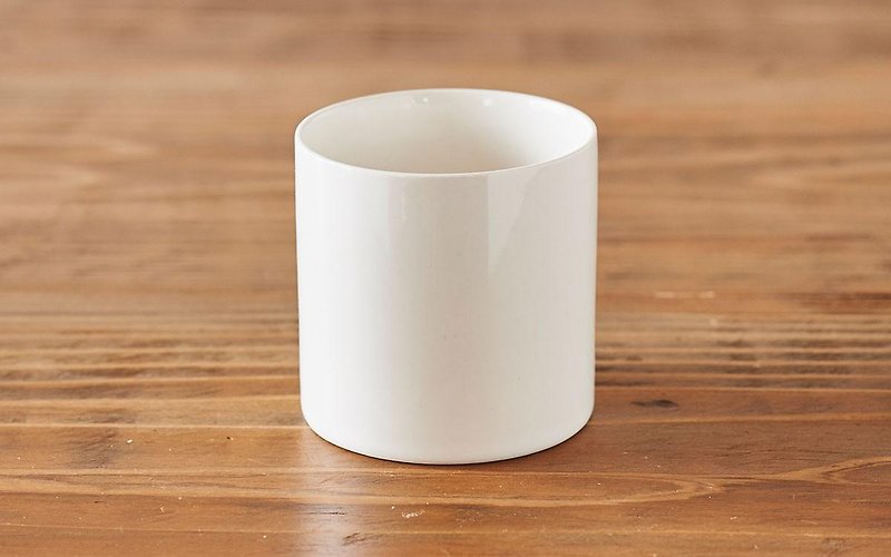 タンブラー　円柱　白 - 咖啡杯/马克杯 - 陶 白色