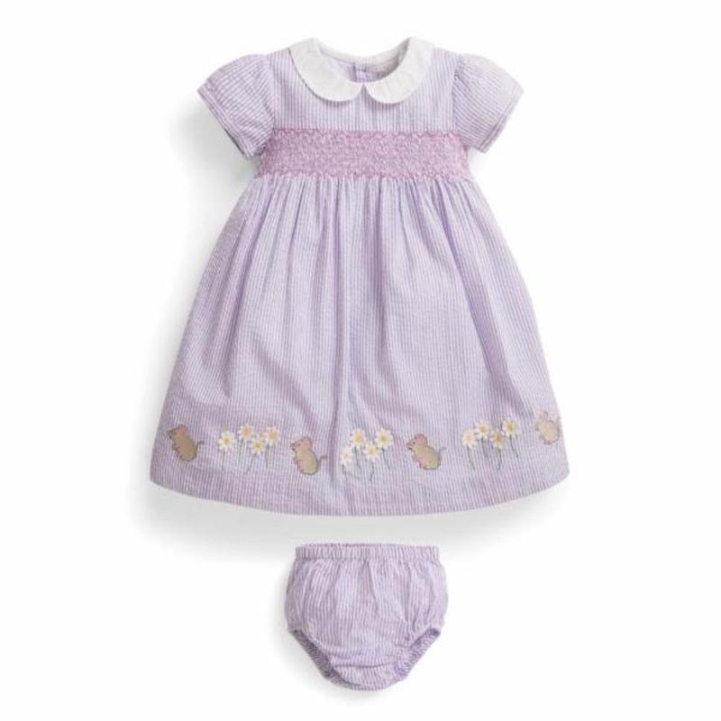 英国婴幼儿流行品牌 鼠来宝系列 小圆领 女宝宝可爱洋装 - 童装礼服/连衣裙 - 棉．麻 多色