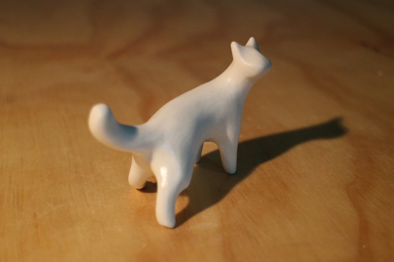 找找猫(帮您绘制家中的猫猫斑纹)-自走猫猫 - 花瓶/陶器 - 瓷 白色
