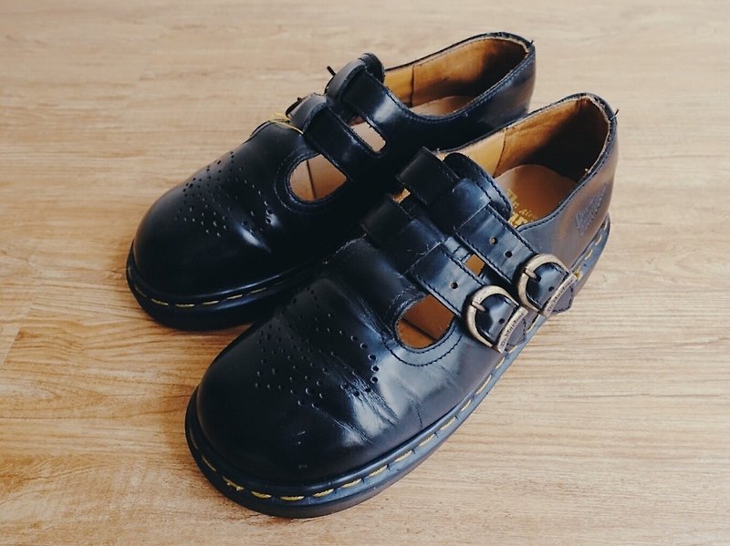 Vintage 鞋款 / Dr.Martens 马汀大夫 / 玛莉珍皮鞋 no.10 - 女款皮鞋 - 真皮 黑色