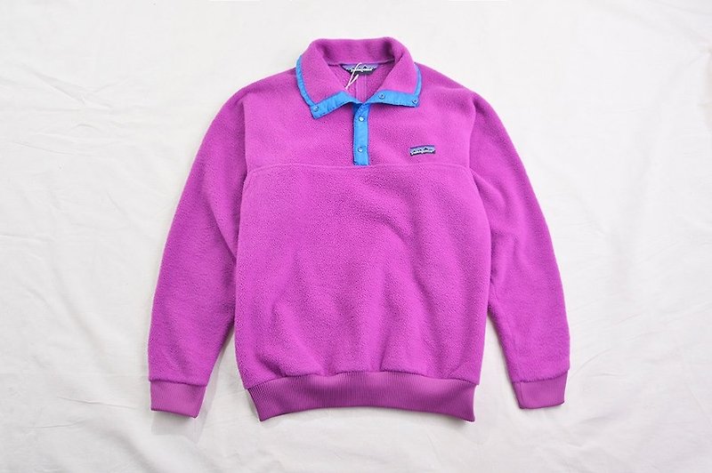 Vintage patagonia 刷毛上衣 古着 - 女装上衣 - 聚酯纤维 紫色