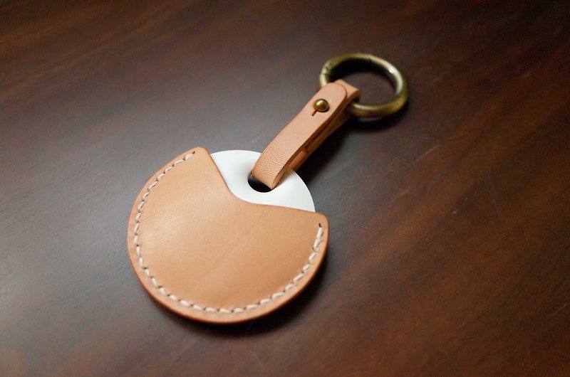 GOGORO机车钥匙皮套－标准款－原色 - 钥匙链/钥匙包 - 真皮 橘色