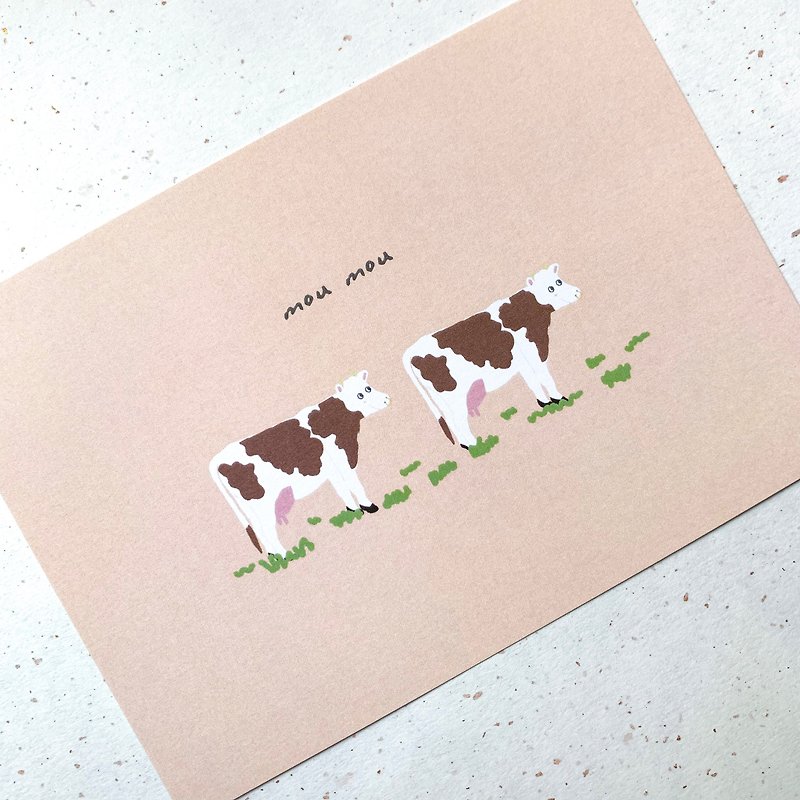 万用明信片 | 乳牛的草地写真 - 卡片/明信片 - 纸 