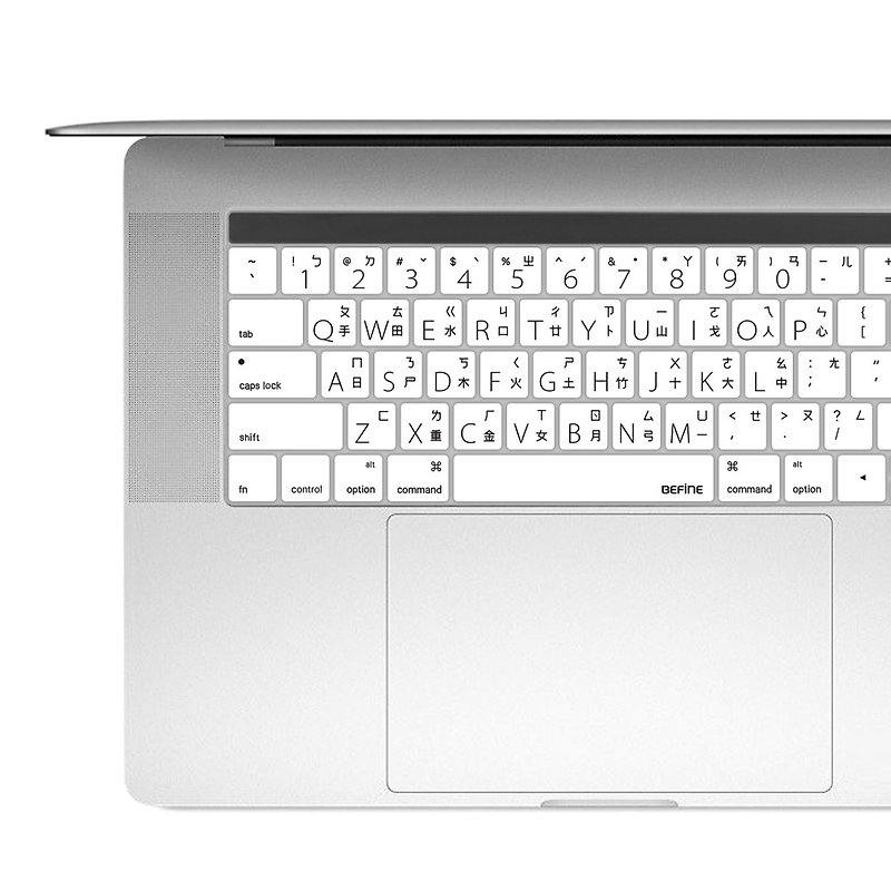 BF MacBook Pro 13/15 中文键盘保护膜 - 白底黑字8809305227493 - 平板/电脑保护壳 - 硅胶 白色
