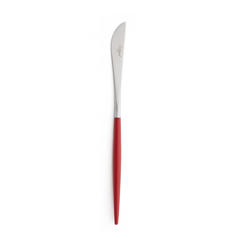 葡萄牙Cutipol GOA系列红柄22cm主餐刀 - 餐刀/叉/匙组合 - 不锈钢 红色