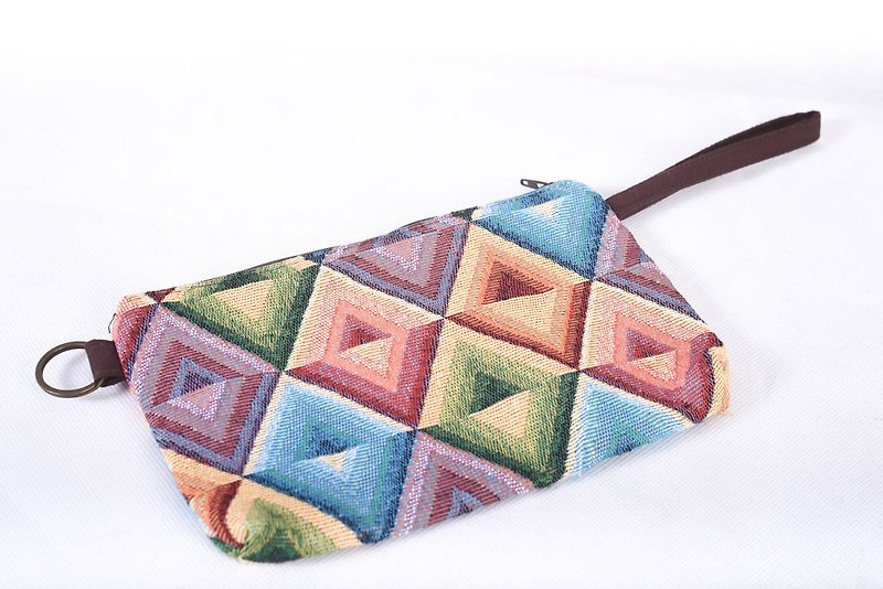 Multi color,aztec style pencil case pouch Dye indigo zipper bag  cosmetic pouch  - 化妆包/杂物包 - 棉．麻 多色