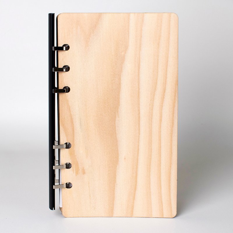 北美冷杉 原木手帐本 素面  Wooden handbook - 笔记本/手帐 - 木头 黄色