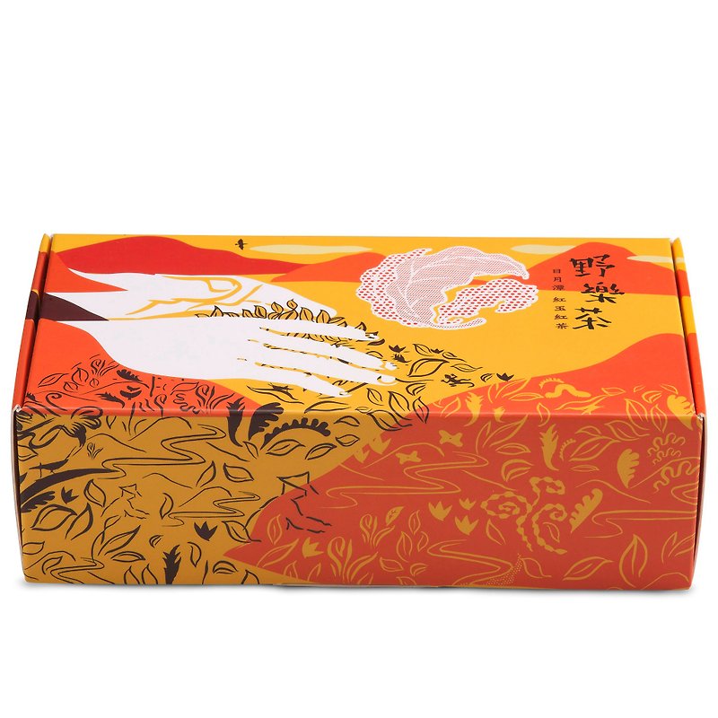 【野乐茶】太极茶包-日月潭红玉红茶礼盒(8入) 伴手礼 礼物 定制 - 茶 - 棉．麻 红色