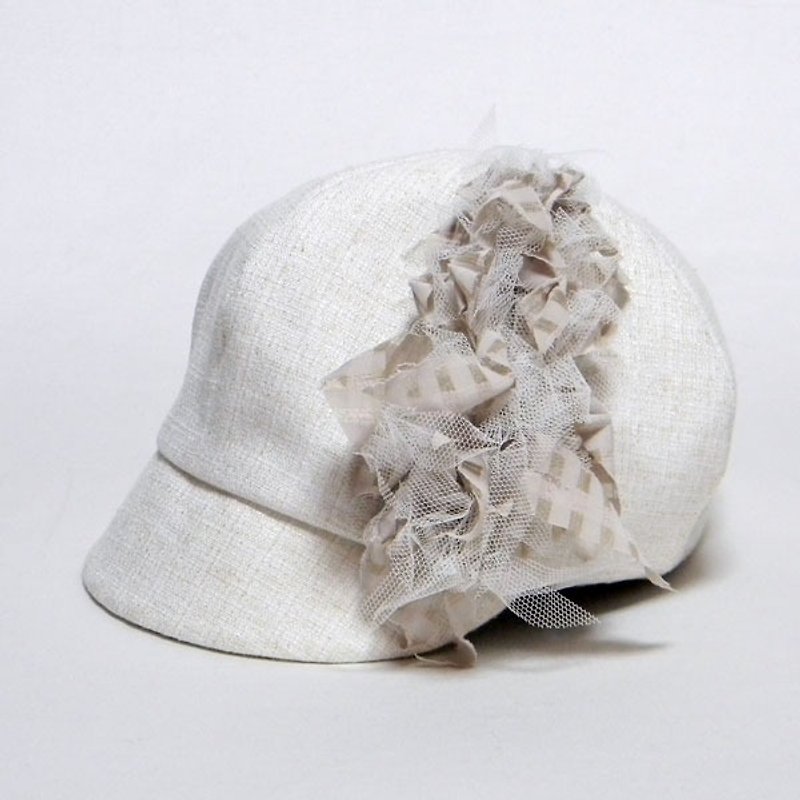 シーウィードキャスケット-ベージュ(PL1220beige) - 帽子 - 其他材质 卡其色