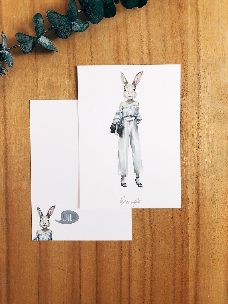 兔子 明信片 - 卡片/明信片 - 纸 