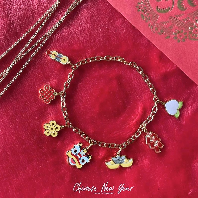 Lunar New Year Bracelet - 手链/手环 - 贵金属 金色