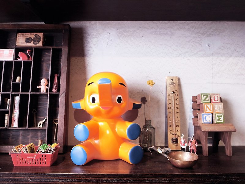 日本制 1959年复刻版本 佐藤象 - 摆饰 - 塑料 橘色