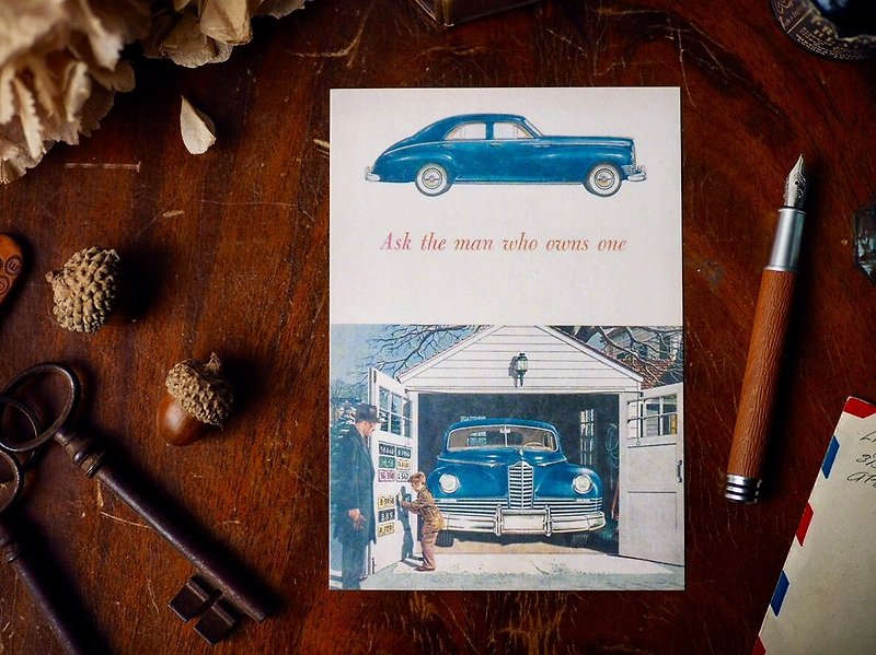欧美早期知名广告原版复刻明信片  美国汽车广告 - 卡片/明信片 - 纸 多色