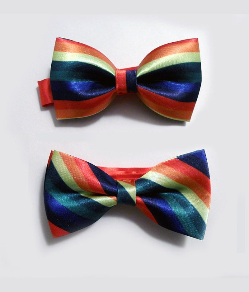 彩虹 领结 Rainbow - 领带/领带夹 - 聚酯纤维 多色