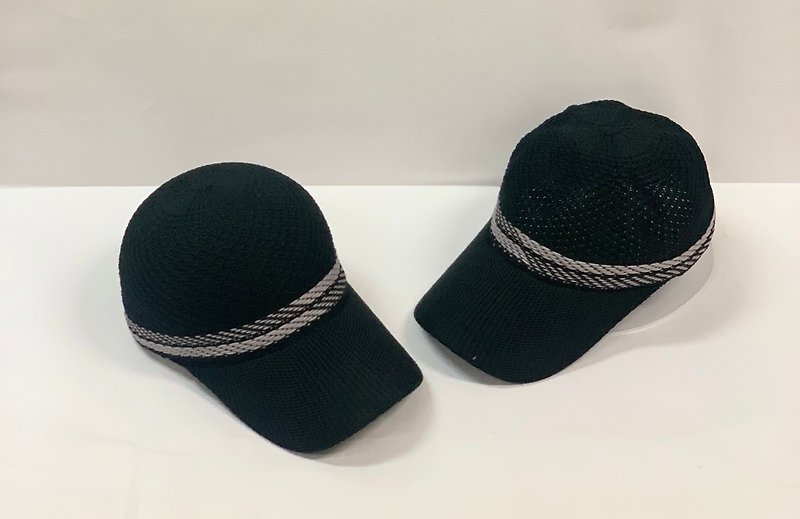 HEYHAT 跃动花纹编织-运动帽棒球帽-深黑 - 帽子 - 聚酯纤维 多色