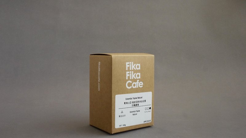 FikaFikaCafe 100g 哥伦比亚 塔皮亚斯峡谷庄园 日晒 阳光浅焙 - 咖啡 - 新鲜食材 卡其色