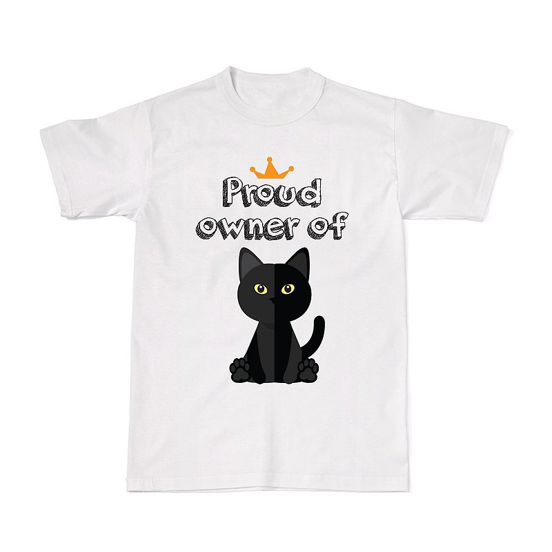 Proud Cat Owners Tees - Bombay Cat - 女装 T 恤 - 棉．麻 白色