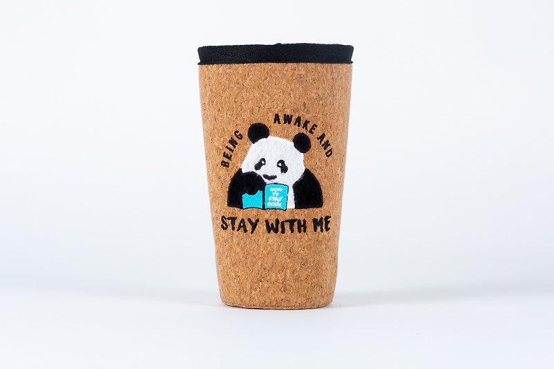 Panda case 22 oz. ELDER size /Ice cup travel kit 旅行杯架 - 咖啡壶/周边 - 软木/水松木 咖啡色