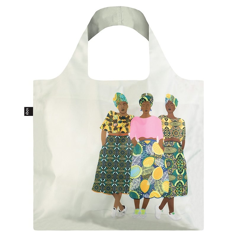 LOQI 购物袋 -三位女孩 CWGB - 侧背包/斜挎包 - 塑料 多色