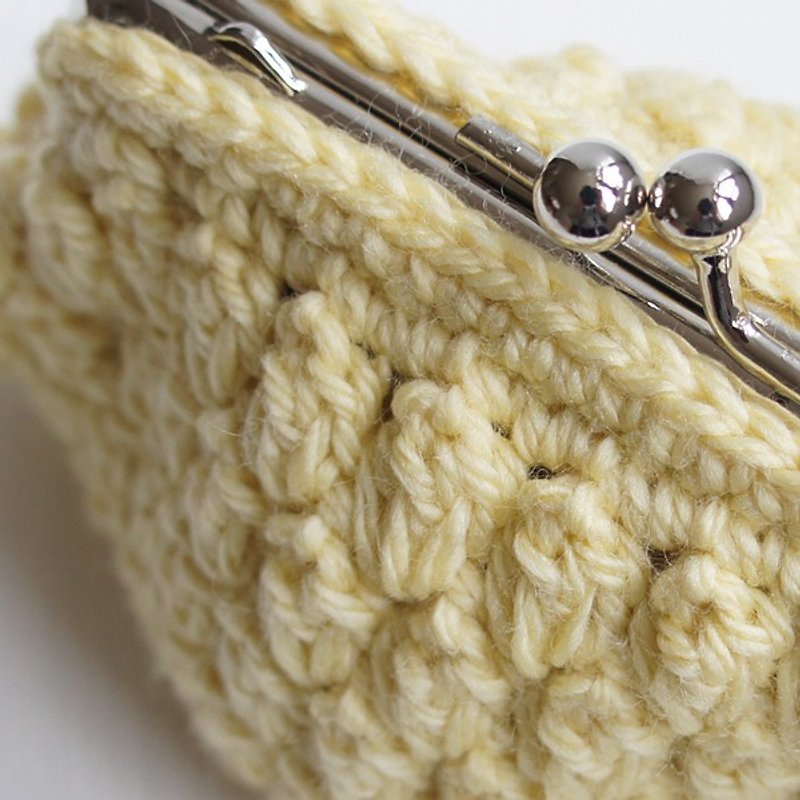 Ba-ba handmade☆ Popcorn crochet pouch (No.C905） - 化妆包/杂物包 - 其他材质 