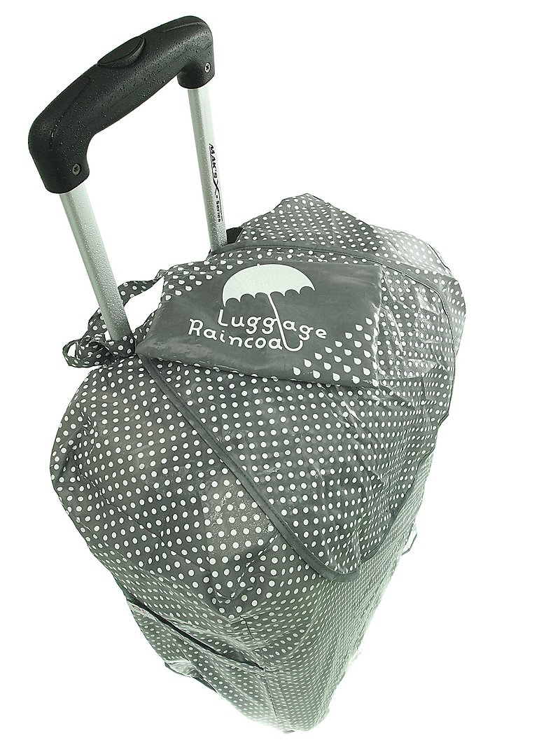 波点可折叠行李的防水雨衣 - 米色 - 雨伞/雨衣 - 防水材质 卡其色