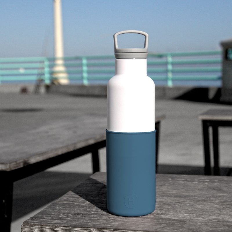 美国HYDY时尚保温水瓶 CinCin White系列,海军蓝-白瓶- 590ml - 水壶/水瓶 - 其他金属 多色