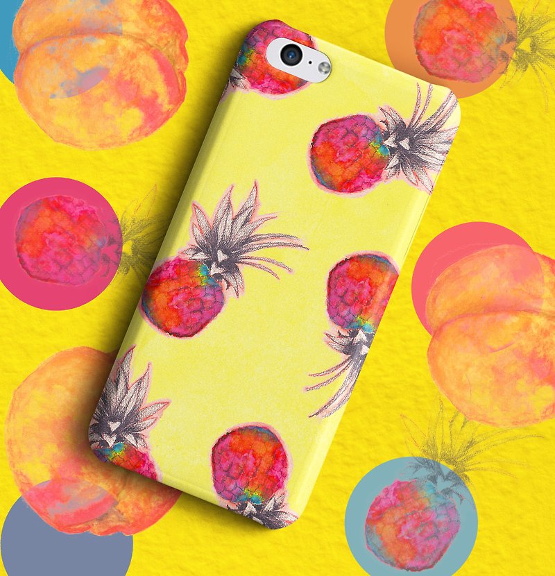 菠萝 iPhone/Samsung手机壳 - 手机壳/手机套 - 塑料 黄色