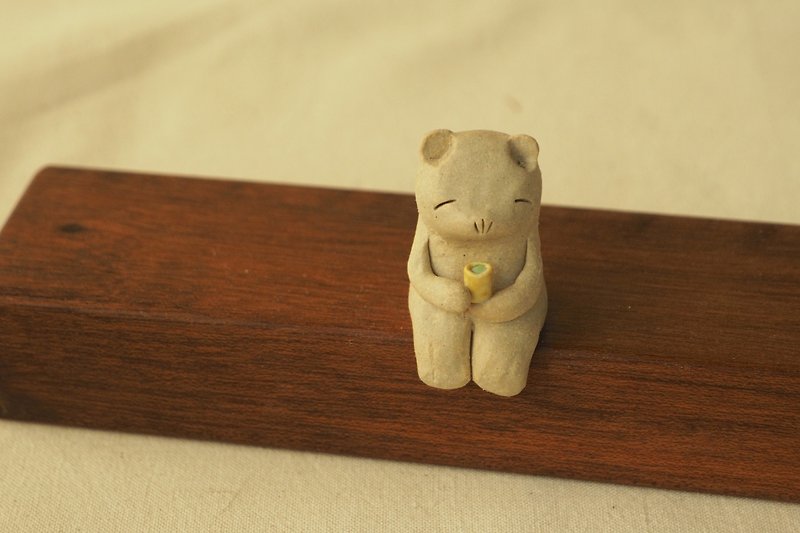 Green tea Bear Ceramics By gapN studio - 摆饰 - 陶 绿色