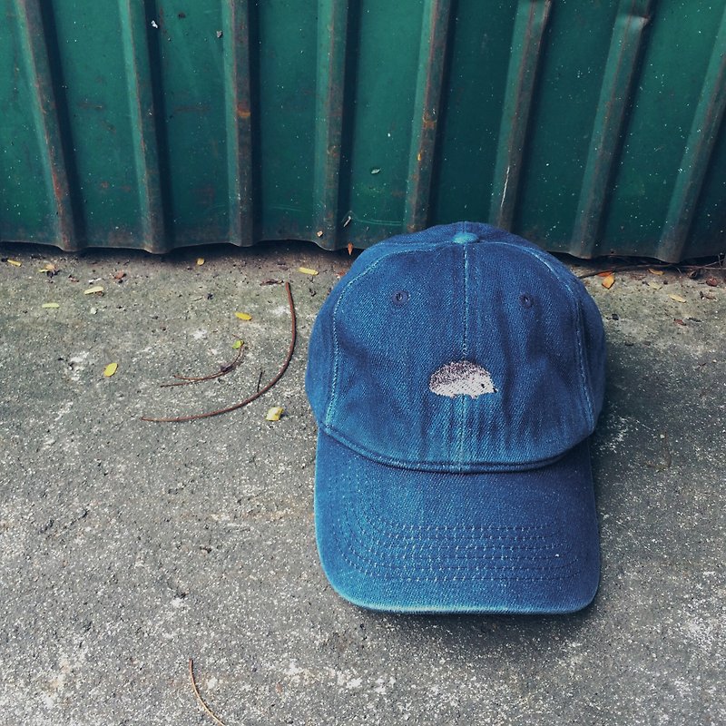 Hedgehog Cap / Denim - 帽子 - 其他材质 蓝色