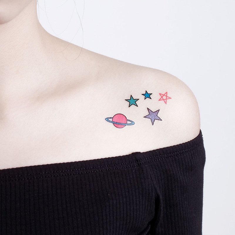 刺青纹身贴纸 / 星辰宇宙 Surprise Tattoos - 纹身贴 - 纸 多色