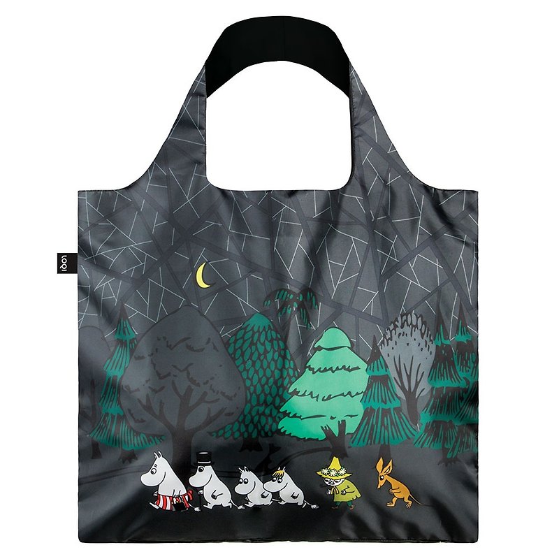 LOQI - Moomin 森林 - 侧背包/斜挎包 - 塑料 灰色